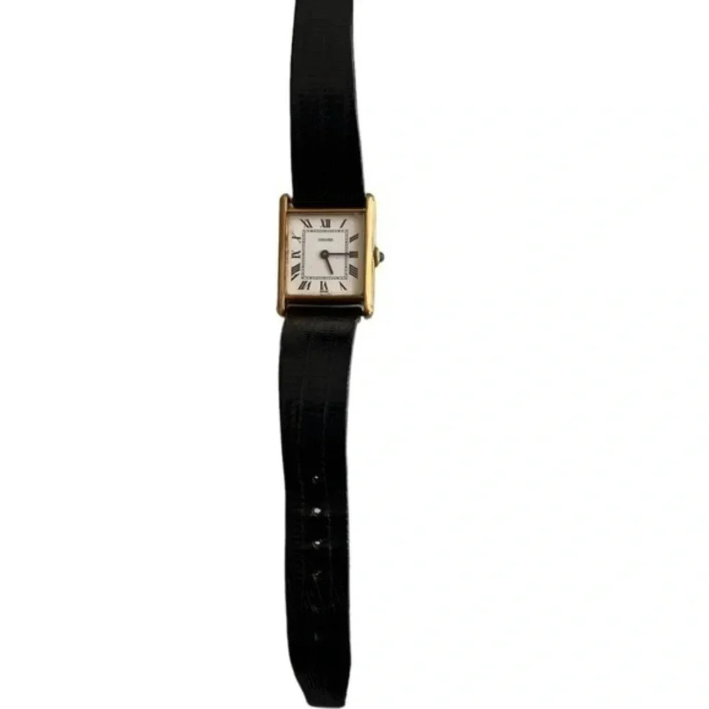 Concord Vintage Mens Tank Watch Alligator Strap Unisex‎ - Picture 5 of 8